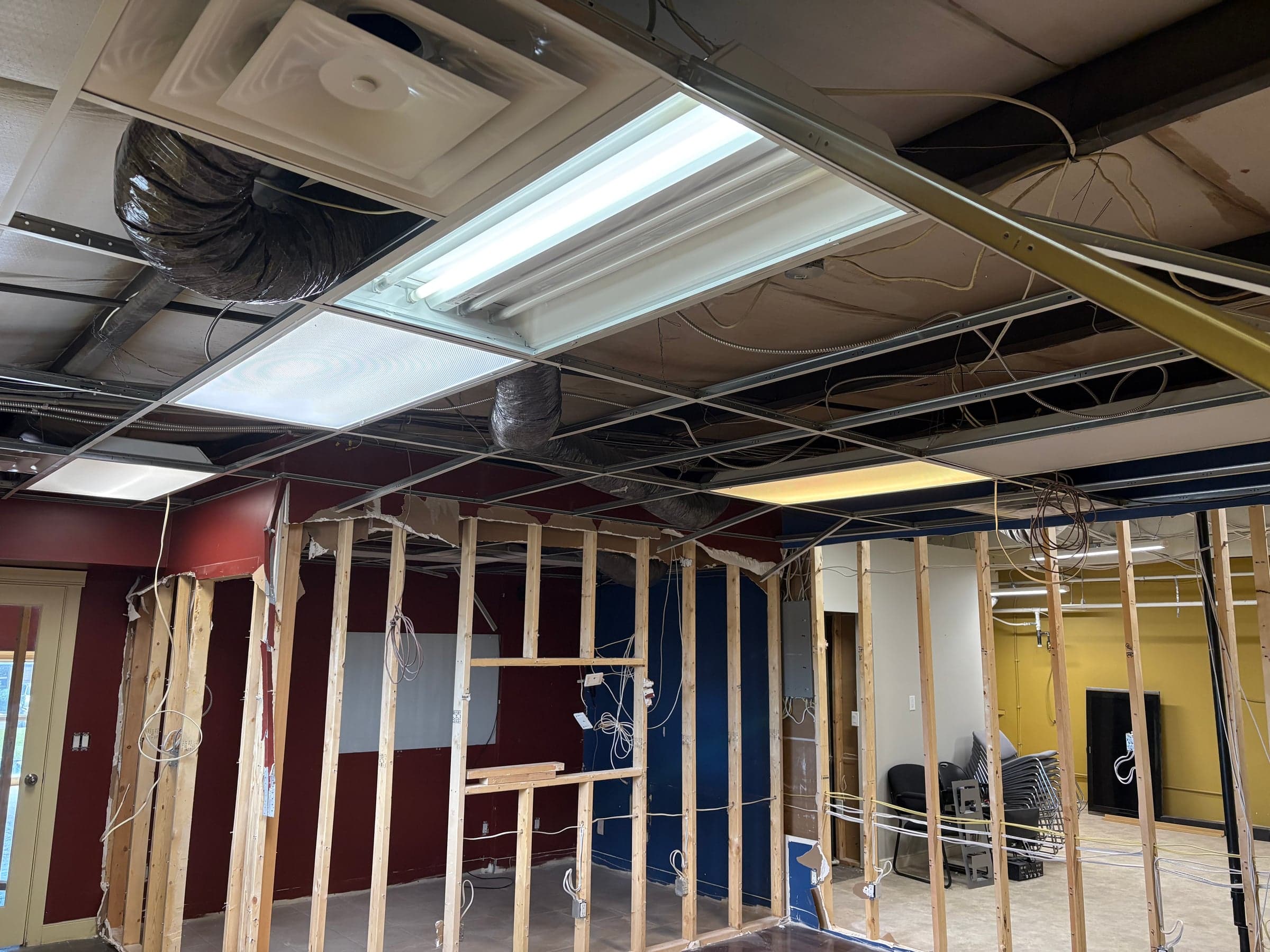 Commercial unit strip-out / whitebox in progress by Aztec Group